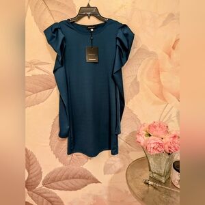 KOANDAILY Rufled Sleeve Mini Dress- Size Small